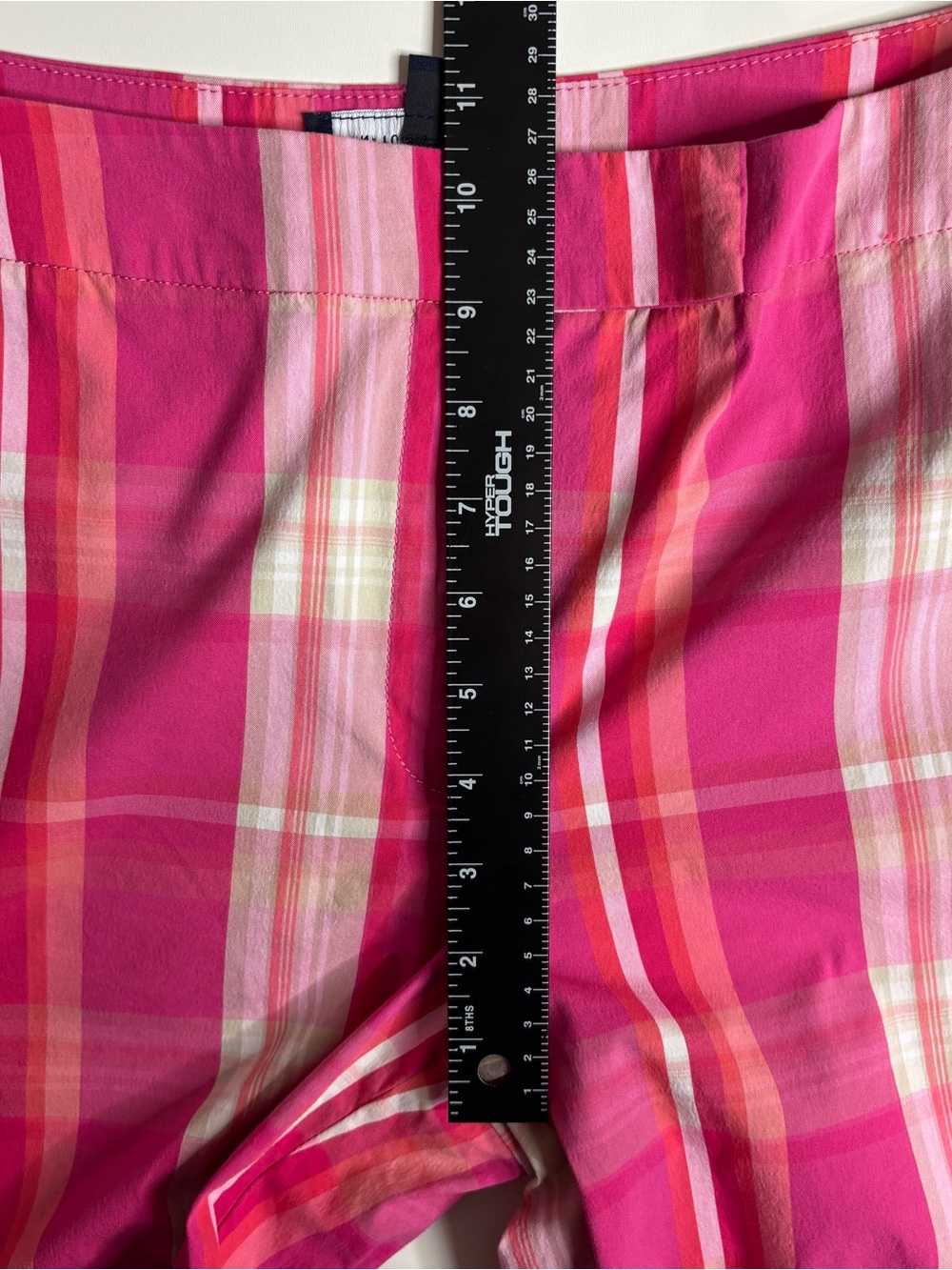 Jones New York Pink Plaid Bermuda Shorts Size 6 Preppy Summer Golf - Picture 8 of 12